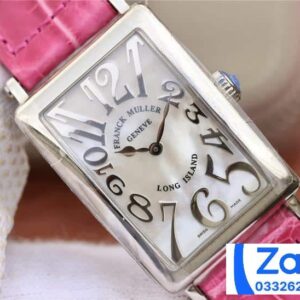 FRANCK MULLER GOOD IMITATION WATCHES PINK LEATHER STRAP QUARTZ MOVEMENT 29x45MM 3 ĐỒNG HỒ FRANCK MULLER REP 11 CAO CẤP NỮ DÂY DA HỒNG 29x45MM (2)