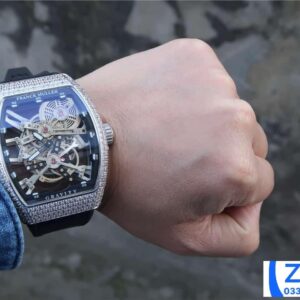 FRANCK MULLER SKELETON FAKE WATCHES BLACK RUBBER STRAP 39.5X55MM 7 ĐỒNG HỒ FRANCK MULLER SKELETON FAKE CAO CẤP NAM ĐÍNH ĐÁ 39 (2)