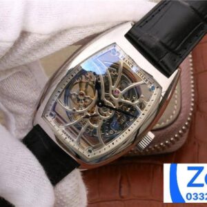 FRANCK MULLER SKELETON GOOD IMITATION WATCHES SKELETON BLACK LEATHER STRAP 39.5x55MM 1 ĐỒNG HỒ FRANCK MULLER SKELETON REPLICA 11 CAO CẤP NAM DÂY DA 39 (2)