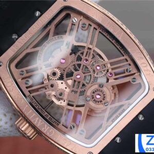 ĐỒNG HỒ FRANCK MULLER SKELETON ROSE GOLD FAKE 1:1 NAM MÁY LỘ CƠ 39.5x55MM 5 ĐỒNG HỒ FRANCK MULLER SKELETON ROSE GOLD FAKE 11 NAM MÁY LỘ CƠ 39 (2)