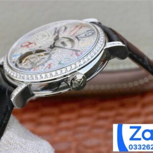 FRANCK MULLER TOURBILLON REPLICA LEATHER STRAP WATCHES 43MM 3 ĐỒNG HỒ FRANCK MULLER TOURBILLON NAM ĐÍNH ĐÁ REPLICA 11 MÁY THỤY SỸ 43MM (2)