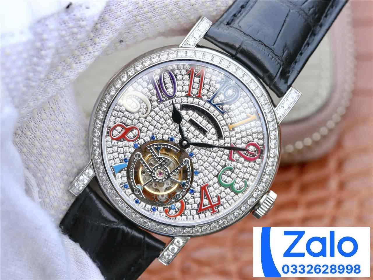ĐỒNG HỒ FRANCK MULLER TOURBILLON NAM ĐÍNH ĐÁ REPLICA 11 MÁY THỤY SỸ 43MM (8) ĐỒNG HỒ FRANCK MULLER TOURBILLON NAM ĐÍNH ĐÁ REPLICA 11 MÁY THỤY SỸ 43MM (2)