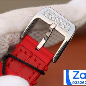FRANCK MULLER V32 COPIES WATCHES RED DIAL RUBBER STRAP RHINESTONE ABF FACTORY 36MM 5 ĐỒNG HỒ FRANCK MULLER V32 ABF REP 11 CAO CẤP NỮ MÀU ĐỎ ĐÍNH ĐÁ 36MM (2)