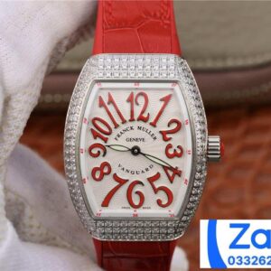 ĐỒNG HỒ FRANCK MULLER V32 ABF REP 11 CAO CẤP NỮ MÀU ĐỎ ĐÍNH ĐÁ 36MM (2)