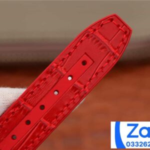 FRANCK MULLER V32 COPIES WATCHES RED DIAL RUBBER STRAP RHINESTONE ABF FACTORY 36MM 6 ĐỒNG HỒ FRANCK MULLER V32 ABF REP 11 CAO CẤP NỮ MÀU ĐỎ ĐÍNH ĐÁ 36MM (2)