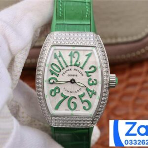 ĐỒNG HỒ FRANCK MULLER V32 ABF REP 11 CAO CẤP NỮ MÀU XANH LÁ CÂY 36MM (2)