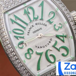 FRANCK MULLER V32 IMITATION WATCHES GREEN DIAL RUBBER STRAP RHINESTONE CASE ABF FACTORY 36MM 5 ĐỒNG HỒ FRANCK MULLER V32 ABF REP 11 CAO CẤP NỮ MÀU XANH LÁ CÂY 36MM (2)