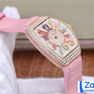 FRANCK MULLER V32 ABF FACTORY REPLICA WATCH NUMBER FULL COLOR WOMAN'S 36MM 4 ĐỒNG HỒ FRANCK MULLER V32 ABF REP 11 NỮ ĐÍNH ĐÁ CỌC SỐ 7 MÀU 36MM (2)