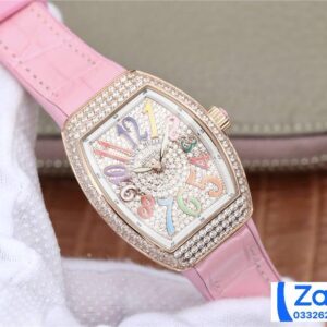 FRANCK MULLER V32 ABF FACTORY REPLICA WATCH NUMBER FULL COLOR WOMAN'S 36MM 2 ĐỒNG HỒ FRANCK MULLER V32 ABF REP 11 NỮ ĐÍNH ĐÁ CỌC SỐ 7 MÀU 36MM (2)