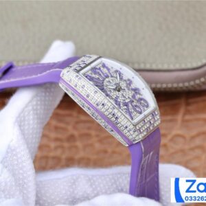 FRANCK MULLER V32 ABF FACTORY SWISS QUARTZ PINK RUBBER STARP 36MM 4 ĐỒNG HỒ FRANCK MULLER V32 ABF REP 11 NỮ MÁY QUARTZ THỤY SỸ 36MM (2)