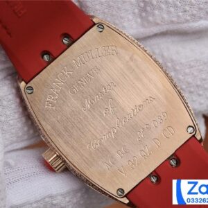 FRANCK MULLER V32 REPLICA WATCHES RED RUBBER STRAP ABF FACTORY 36MM 7 ĐỒNG HỒ FRANCK MULLER V32 ABF REPLICA 11 MÀU ĐỎ ĐÍNH FULL ĐÁ 36MM (2)