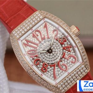 FRANCK MULLER V32 REPLICA WATCHES RED RUBBER STRAP ABF FACTORY 36MM 3 ĐỒNG HỒ FRANCK MULLER V32 ABF REPLICA 11 MÀU ĐỎ ĐÍNH FULL ĐÁ 36MM (2)