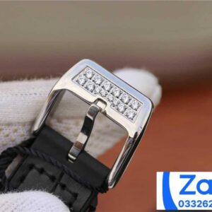 FRANCK MULLER V32 REPLICA WATCHES BLACK DIAL RUBBER STRAP RHINESTONE CASE ABF FACTORY 36MM 6 ĐỒNG HỒ FRANCK MULLER V32 ABF REPLICA 11 NỮ MÁY PIN THỤY SỸ 36MM (2)