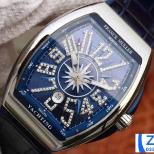 FRANCK MULLER V45 BEST COPY FULL BLUE WITH STONE NUMBER ABF FACTORY 45MM 2 ĐỒNG HỒ FRANCK MULLER V45 ABF NAM CỌC SỐ ĐÍNH ĐÁ REP 11 CAO CẤP 45MM (2)