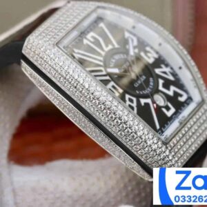 FRANCK MULLER V45 ABF DIAMOND CASE BLACK DIAL RUBBER STRAP 45MM 4 ĐỒNG HỒ FRANCK MULLER V45 ABF NAM ĐÍNH ĐÁ REP 11 CAO CẤP 45MM (2)