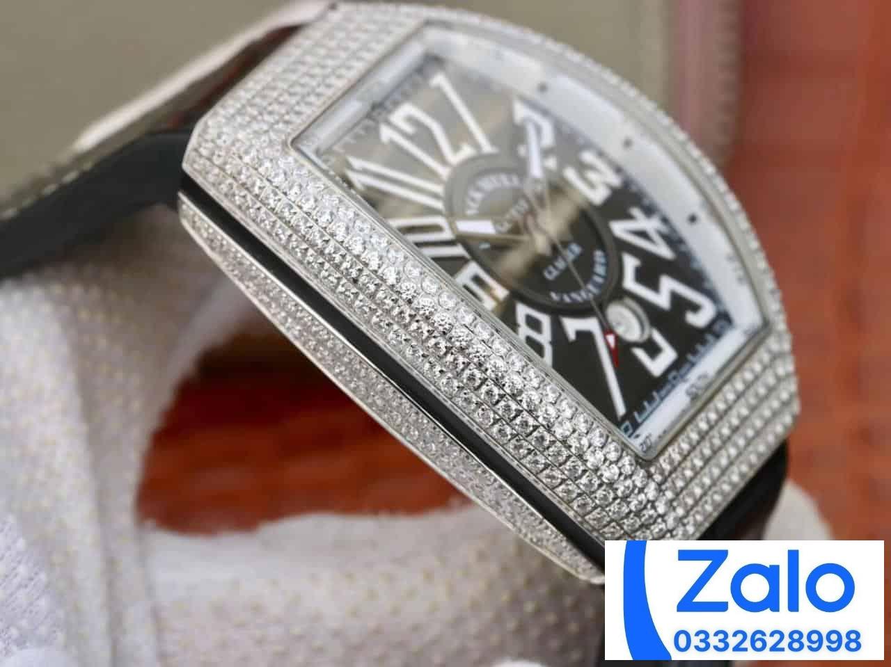 ĐỒNG HỒ FRANCK MULLER V45 ABF NAM ĐÍNH ĐÁ REP 11 CAO CẤP 45MM (2) ĐỒNG HỒ FRANCK MULLER V45 ABF NAM ĐÍNH ĐÁ REP 11 CAO CẤP 45MM (2)