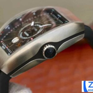 FRANCK MULLER V45 BLACK DIAL REPLICA WATCH STEEL CASE ABF FACTORY 45MM 4 ĐỒNG HỒ FRANCK MULLER V45 ABF NAM MẶT ĐEN REPLICA 11 CAO CẤP 45MM (2)