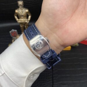 FRANCK MULLER V45 ABF BEST COPY BLUE DIAL WITH FULL STONE 45MM 4 ĐỒNG HỒ FRANCK MULLER V45 ABF NAM MÀU XANH DƯƠNG REP 11 CAO CẤP 45MM (2)