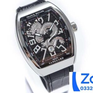FRANCK MULLER V45 DRAGON KING SILVER BLACK REP 11 WATCH 40x50MM 1 ĐỒNG HỒ FRANCK MULLER V45 DRAGON KING MÀU ĐEN REP 11 THỤY SỸ 40x50MM (2)