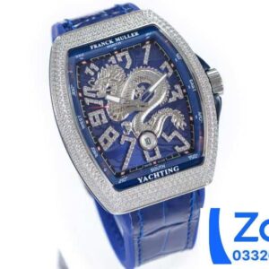 FRANCK MULLER V45 DRAGON KING DIAL SUPER FAKE 1:1 WATCH BLUE 40X50MM 2 ĐỒNG HỒ FRANCK MULLER V45 DRAGON KING REPLICA 11 NAM MÀU XANH 40X50MM (2)