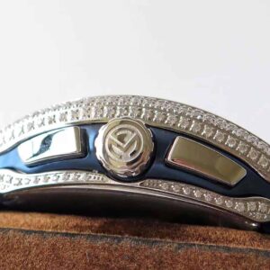 FRANCK MULLER V45 IMITATION WATCHES BLUE RHINESTONE FULL GEM OF CASE RUBBER STRAP 44X54MM 3 ĐỒNG HỒ FRANCK MULLER V45 MÀU XANH ĐÍNH ĐÁ REP 11 MÁY THỤY SỸ 44X54MM (2)