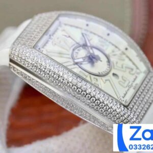 FRANCK MULLER V45 WHITE DIAL FULL DIAMOND CASE REPLICA WATCH ABF FACTORY 45MM 5 ĐỒNG HỒ FRANCK MULLER V45 NAM MẶT TRẮNG REP 11 ABF FACTORY 45MM (2)