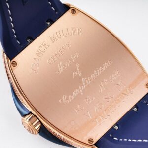 FRANCK MULLER V45 ROSE GOLD BLUE FABRIC STRAP REPLICA WATCH ABF 45MM 7 ĐỒNG HỒ FRANCK MULLER V45 ROSE GOLD ABF NAM ĐÍNH ĐÁ REP 11 CAO CẤP 45MM (2)