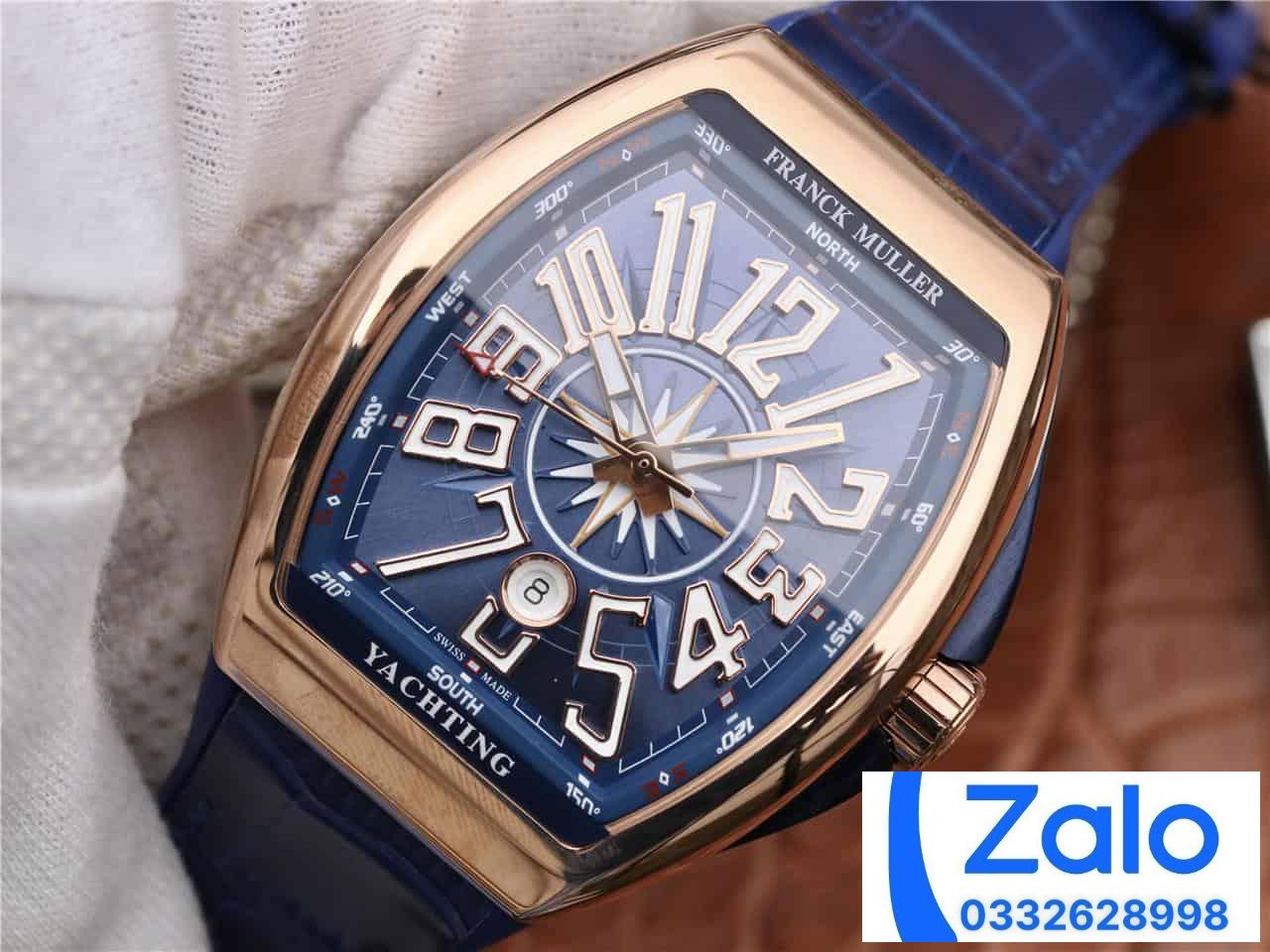 ĐỒNG HỒ FRANCK MULLER V45 ROSE GOLD REP 11 MÀU XANH ABF FACTORY 45MM (2) ĐỒNG HỒ FRANCK MULLER V45 ROSE GOLD REP 11 MÀU XANH ABF FACTORY 45MM (2)