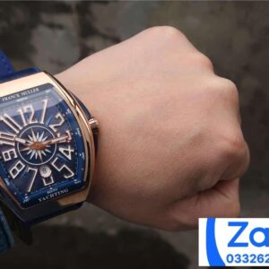 FRANCK MULLER V45 ROSE GOLD SMOOTH BEZEL FAKE WATCH ABF FACTORY 45MM 7 ĐỒNG HỒ FRANCK MULLER V45 ROSE GOLD REP 11 MÀU XANH ABF FACTORY 45MM (2)