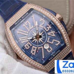 FRANCK MULLER V45 ROSE GOLD REPLICA WATCH BLUE DIAL ABF FACTORY 45MM 1 ĐỒNG HỒ FRANCK MULLER V45 ROSE GOLD REP 11 NAM ĐÍNH ĐÁ ABF FACTORY 45MM (2)