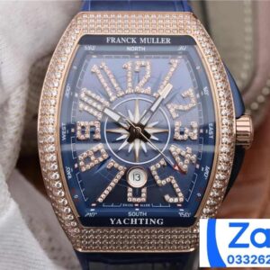 ĐỒNG HỒ FRANCK MULLER V45 ROSE GOLD REP 11 NAM ĐÍNH ĐÁ ABF FACTORY 45MM (2)