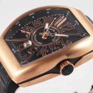 FRANCK MULLER VANGUARD ROSE GOLD V45 BLACK DIAL BEST COPIES ABF 45MM 4 ĐỒNG HỒ FRANCK MULLER VANGUARD ROSE GOLD V45 ABF REP 11 NAM MẶT ĐEN 45MM (2)