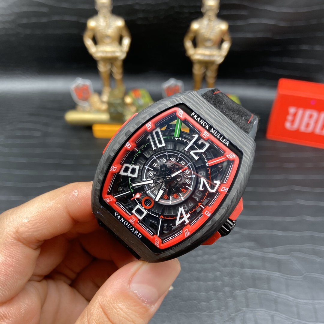 ĐỒNG HỒ FRANCK MULLER VANGUARD SKELETON REPLICA 11 VỎ CARBON 45MM (7) ĐỒNG HỒ FRANCK MULLER VANGUARD SKELETON REPLICA 11 VỎ CARBON 45MM (2)