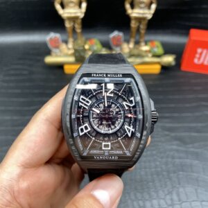 ĐỒNG HỒ FRANCK MULLER VANGUARD SKELETON VỎ CARBON REP 11 CAO CẤP 45MM (2)