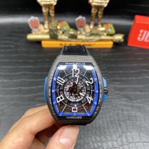ĐỒNG HỒ FRANCK MULLER VANGUARD SKELETON VỎ CARBON REP 11 VIỀN XANH 45MM (2)