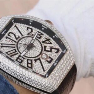 FRANCK MULLER VANGUARD V45 STEEL FULL STONE SUPER FAKE WATCH ABF 45MM 8 ĐỒNG HỒ FRANCK MULLER VANGUARD V45 ABF NAM ĐÍNH FULL ĐÁ REP 11 CAO CẤP 45MM (2)
