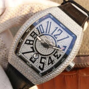 FRANCK MULLER VANGUARD V45 STEEL FULL STONE SUPER FAKE WATCH ABF 45MM 2 ĐỒNG HỒ FRANCK MULLER VANGUARD V45 ABF NAM ĐÍNH FULL ĐÁ REP 11 CAO CẤP 45MM (2)