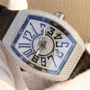 FRANCK MULLER VANGUARD V45 STEEL FULL STONE SUPER FAKE WATCH ABF 45MM 1 ĐỒNG HỒ FRANCK MULLER VANGUARD V45 ABF NAM ĐÍNH FULL ĐÁ REP 11 CAO CẤP 45MM (2)