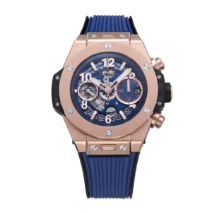 ĐỒNG HỒ HUBLOT BIG BANG UNICO KING GOLD MẶT XANH REPLICA 1 1 BBF FACTORY 42MM (2)