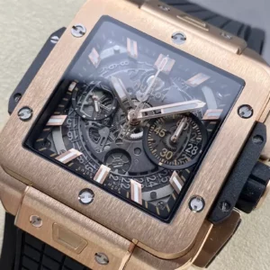 HUBLOT BIG BANG SQUARE BANG UNICO KING GOLD HIGH END REPLICA WATCHES ROSE GOLD PLATE BBF FACTORY 42MM 1 ĐỒNG HỒ HUBLOT SQUARE BANG UNICO KING GOLD REP 11 CAO CẤP BBF FACTORY 42MM (2)
