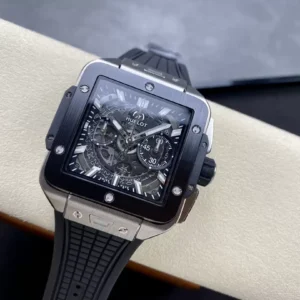 ĐỒNG HỒ HUBLOT SQUARE BANG UNICO TITANIUM CERAMIC REPLICA 11 BBF FACTORY 42MM (2)