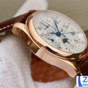 LONGINES COLLECTION MOONPHASE L2.673.8.78.3 LEATHER STRAP FAKE WATCH 40MM 5 ĐỒNG HỒ LONGINES COLLECTION MOONPHASE ROSE GOLD L2.673.8.78.3 DÂY DA 40MM (1)