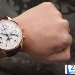 LONGINES COLLECTION MOONPHASE L2.673.8.78.3 LEATHER STRAP FAKE WATCH 40MM 9 ĐỒNG HỒ LONGINES COLLECTION MOONPHASE ROSE GOLD L2.673.8.78.3 DÂY DA 40MM (1)