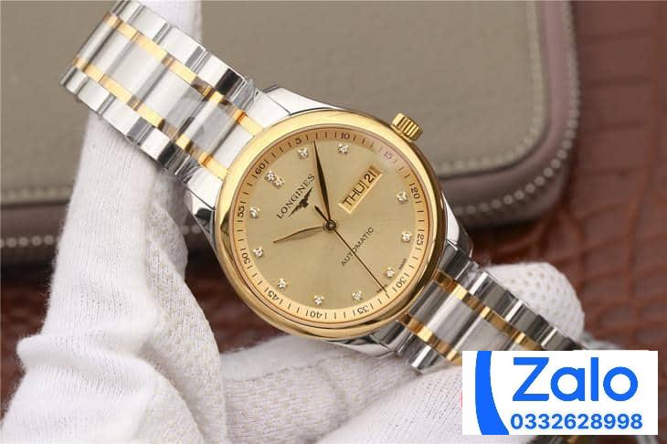 ĐỒNG HỒ LONGINES MASTER ANNUAL L2.910.4.77.6 DEMI GOLD FAKE 11 MÁY THỤY SỸ 38 (1) ĐỒNG HỒ LONGINES MASTER ANNUAL L2.910.4.77.6 DEMI GOLD FAKE 11 MÁY THỤY SỸ 38 (2)