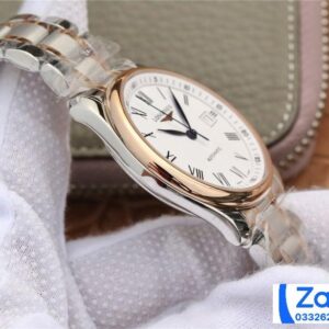 LONGINES MASTER COLLECTION L2.793.5.11.7 REP 11 WATCH STEEL STRAP 40MM 4 ĐỒNG HỒ LONGINES MASTER COLLECTION DEMI ROSE GOLD L2.793.5.11.7 REP 11 NAM CỌC SỐ LA MÃ 40MM (2)