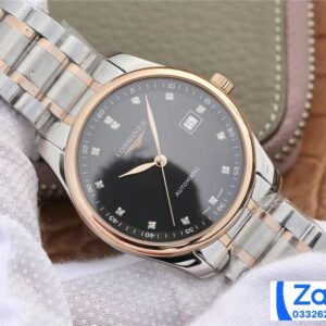 LONGINES BLACK DIAL MASTER COLLECTION L2.793.5.57.7 BEST REPLICA 40MM 1 ĐỒNG HỒ LONGINES MASTER COLLECTION L2.793.5.57.7 REP 11 NAM MẶT ĐEN 40MM (2)