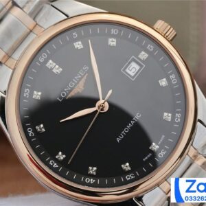 LONGINES BLACK DIAL MASTER COLLECTION L2.793.5.57.7 BEST REPLICA 40MM 3 ĐỒNG HỒ LONGINES MASTER COLLECTION L2.793.5.57.7 REP 11 NAM MẶT ĐEN 40MM (2)