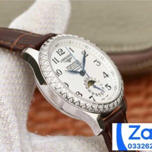 LONGINES MASTER L2.503.0.83.3 SUPER FAKE WATCH BROWN LEATHER STRAP 42MM 4 ĐỒNG HỒ LONGINES MASTER L2.503.0.83.3 FAKE 11 CAO CẤP NAM DÂY DA 42MM (2)