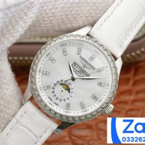 LONGINES MASTER L2.503.0.83.3 STONE BZEL FAKE 1:1 WATCH WHITE 42MM 2 ĐỒNG HỒ LONGINES MASTER L2.503.0.83.3 NAM MÀU TRẮNG FAKE 11 CAO CẤP 42MM (2)