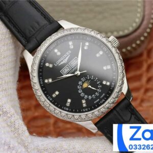 LONGINES MASTER L2.503.0.83.3 REPLICA WATCH STONE NUMBER 42MM 1 ĐỒNG HỒ LONGINES MASTER L2.503.0.83.3 REPLICA 11 NAM ĐÍNH ĐÁ 42MM (2)